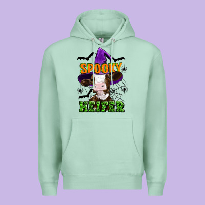 Spooky Heifer Halloween Premium Hoodie Designed By Artiststas