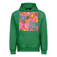 Emerald summer time of the sun seamless pattern Urban Hoodie - BundleAndBundleShop
