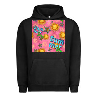 Pigment Black summer time of the sun seamless pattern Urban Hoodie - BundleAndBundleShop