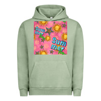 Pigment Oil Green summer time of the sun seamless pattern Urban Hoodie - BundleAndBundleShop
