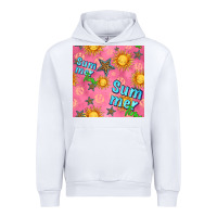 White summer time of the sun seamless pattern Urban Hoodie - BundleAndBundleShop