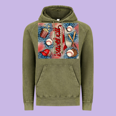 Baseball Vintage Hoodie Designed By Adodesignshop