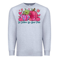Heather Grey in october we wear pink Premium Sweatshirt - Zillion Design Studio