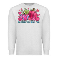 Oatmeal Heather in october we wear pink Premium Sweatshirt - Zillion Design Studio