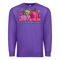Purple in october we wear pink Premium Sweatshirt - Zillion Design Studio