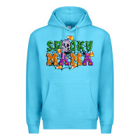 Ocean Blue Spooky mama Premium Hoodie - Artiststas