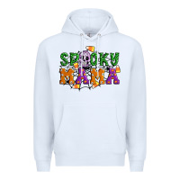 White Spooky mama Premium Hoodie - Artiststas