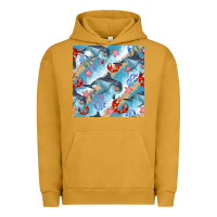 Pigment Peanut Butter dolphin and crab seamless pattern Urban Hoodie - BundleAndBundleShop