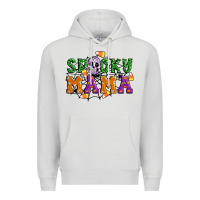 Dove Grey Spooky mama Premium Hoodie - Artiststas