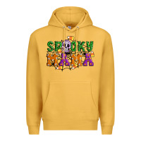 Mustard Spooky mama Premium Hoodie - Artiststas