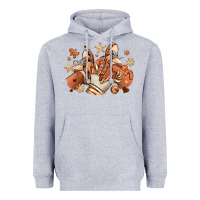 Heather Grey Melanin Christmas black girl sneakers Heavyweight Hoodie - RanaPortraitStore