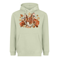 Matcha Melanin Christmas black girl sneakers Heavyweight Hoodie - RanaPortraitStore