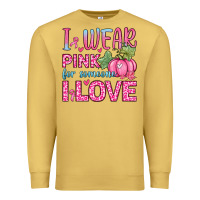 Antique Gold i wear pink for someone i love Premium Sweatshirt - Zillion Design Studio