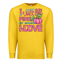 Lemon i wear pink for someone i love Premium Sweatshirt - Zillion Design Studio