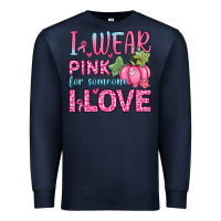 Navy i wear pink for someone i love Premium Sweatshirt - Zillion Design Studio
