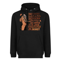 Black Melanin many shades of brown afro woman Heavyweight Hoodie - RanaPortraitStore