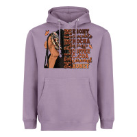 Lavender Melanin many shades of brown afro woman Heavyweight Hoodie - RanaPortraitStore