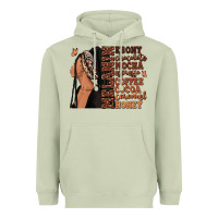 Matcha Melanin many shades of brown afro woman Heavyweight Hoodie - RanaPortraitStore