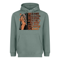 Melanin Many Shades Of Brown Afro Woman Heavyweight Hoodie | Teevron