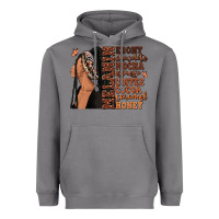Storm Melanin many shades of brown afro woman Heavyweight Hoodie - RanaPortraitStore