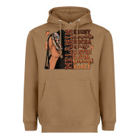 Toasted Coconut Melanin many shades of brown afro woman Heavyweight Hoodie - RanaPortraitStore