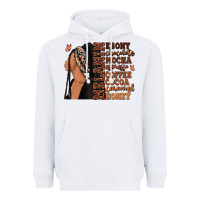 White Melanin many shades of brown afro woman Heavyweight Hoodie - RanaPortraitStore