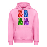Fuchsia Pink jellybear Urban Hoodie - AdoDesignShop