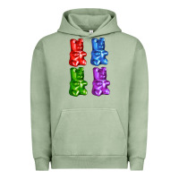 Pigment Oil Green jellybear Urban Hoodie - AdoDesignShop