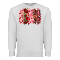 Dove Grey valentine's day brushstrokes Premium Sweatshirt - RanaPortraitStore