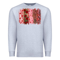 Heather Grey valentine's day brushstrokes Premium Sweatshirt - RanaPortraitStore