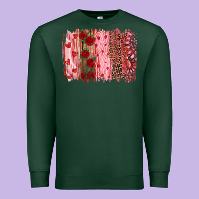 Valentine's Day Brushstrokes Premium Sweatshirt Designed By Ranaportraitstore
