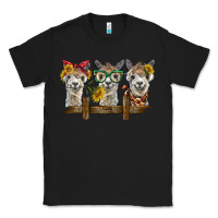 Black 3 alpacas Classic Tee - BarkalooDesign