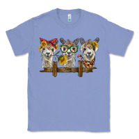 Colony Blue 3 alpacas Classic Tee - BarkalooDesign
