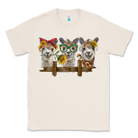 Natural 3 alpacas Classic Tee - BarkalooDesign