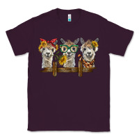 Plum 3 alpacas Classic Tee - BarkalooDesign