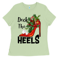 Matcha deck the heels Christmas Ladies Tee - BarkalooDesign