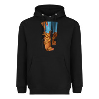 Black Leopard heels black fashion girl Heavyweight Hoodie - RanaPortraitStore