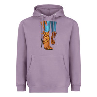 Lavender Leopard heels black fashion girl Heavyweight Hoodie - RanaPortraitStore