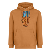 Meerkat Leopard heels black fashion girl Heavyweight Hoodie - RanaPortraitStore