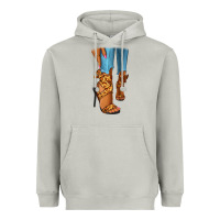 Moon Dust Leopard heels black fashion girl Heavyweight Hoodie - RanaPortraitStore