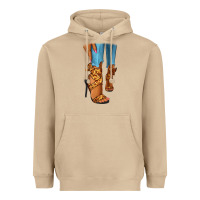 Mushroom Leopard heels black fashion girl Heavyweight Hoodie - RanaPortraitStore