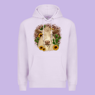 Charolais Leopard Cactus Sunflower Premium Hoodie Designed By Jahusdesignshop