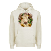 Oatmeal Heather charolais leopard cactus sunflower Premium Hoodie - JahusDesignShop