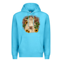 Ocean Blue charolais leopard cactus sunflower Premium Hoodie - JahusDesignShop
