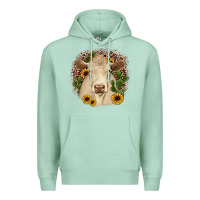 Seafoam charolais leopard cactus sunflower Premium Hoodie - JahusDesignShop