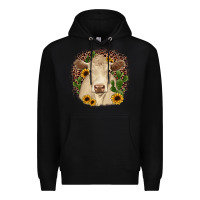 Black charolais leopard cactus sunflower Premium Hoodie - JahusDesignShop