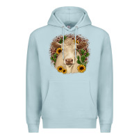 Blue Mist charolais leopard cactus sunflower Premium Hoodie - JahusDesignShop