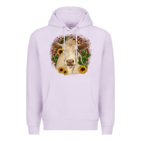 Lilac charolais leopard cactus sunflower Premium Hoodie - JahusDesignShop