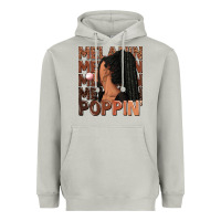 Moon Dust Melanin poppin' afro woman Heavyweight Hoodie - RanaPortraitStore