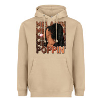 Mushroom Melanin poppin' afro woman Heavyweight Hoodie - RanaPortraitStore